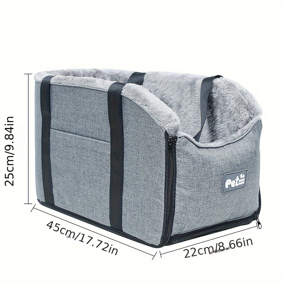 Asiento de coche de viaje acogedor para mascotas pequeñas