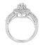 Anillo de Diamante en Corte Redondo de Oro Blanco de 10K - Talla 6-1/2