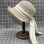 Chapeau seau en satin avec ruban de style japonais pour l'été