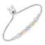 0.74 Carat Genuine Aquamarine & White Sapphire Bracelet