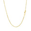 Chaîne en boîte octogonale en or jaune 14 carats - 1,0 mm