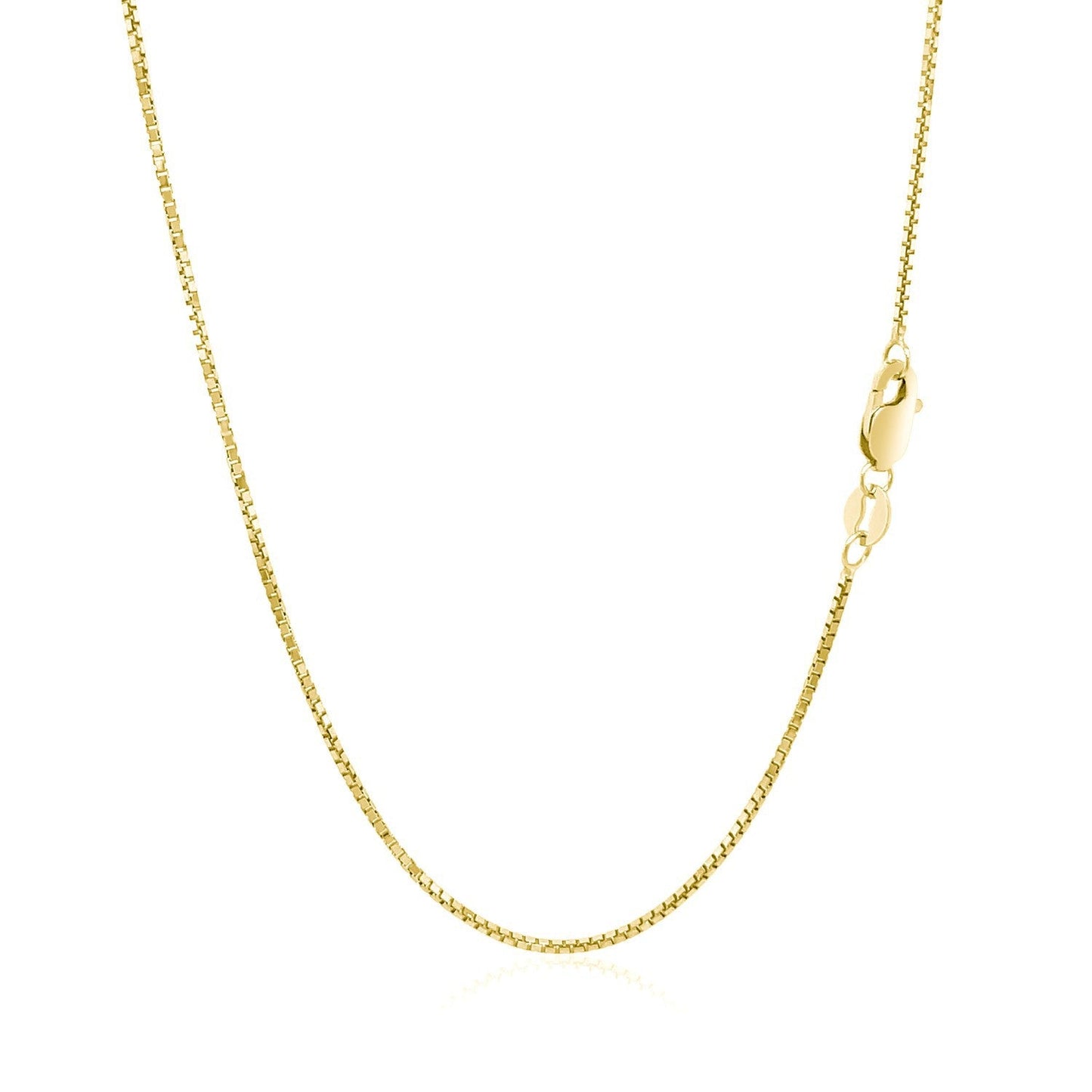 Chaîne en boîte octogonale en or jaune 14 carats - 1,0 mm