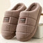 Chaussons en coton à carreaux pour hommes - Chaussures d'intérieur confortables