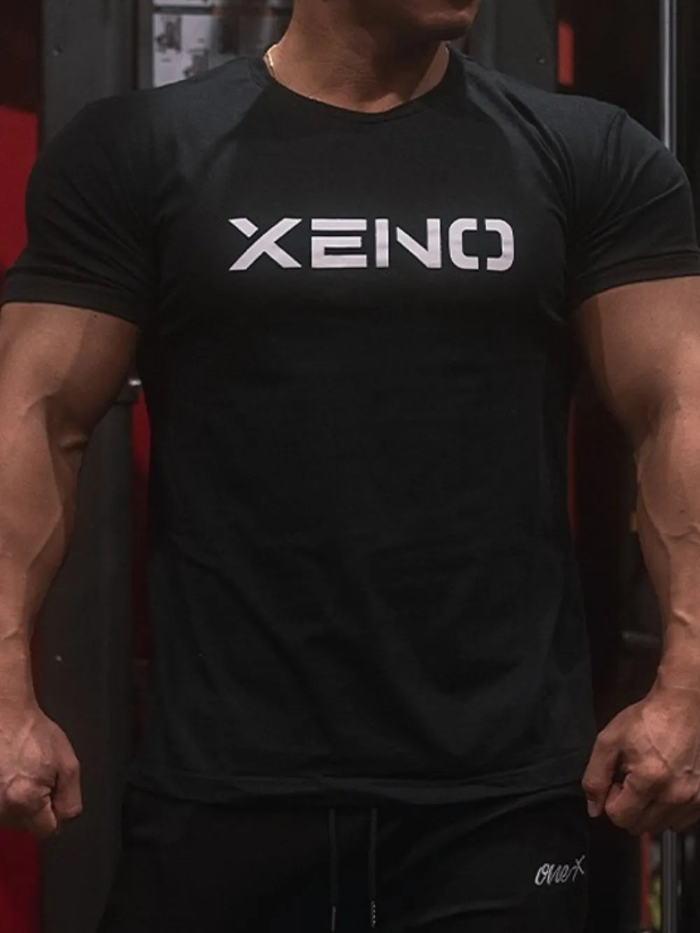 Camiseta de manga corta con cuello redondo para hombre en tallas grandes