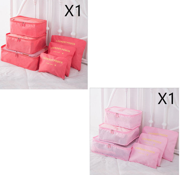 6-Piece Travel Storage Bag Set for Organized Packing