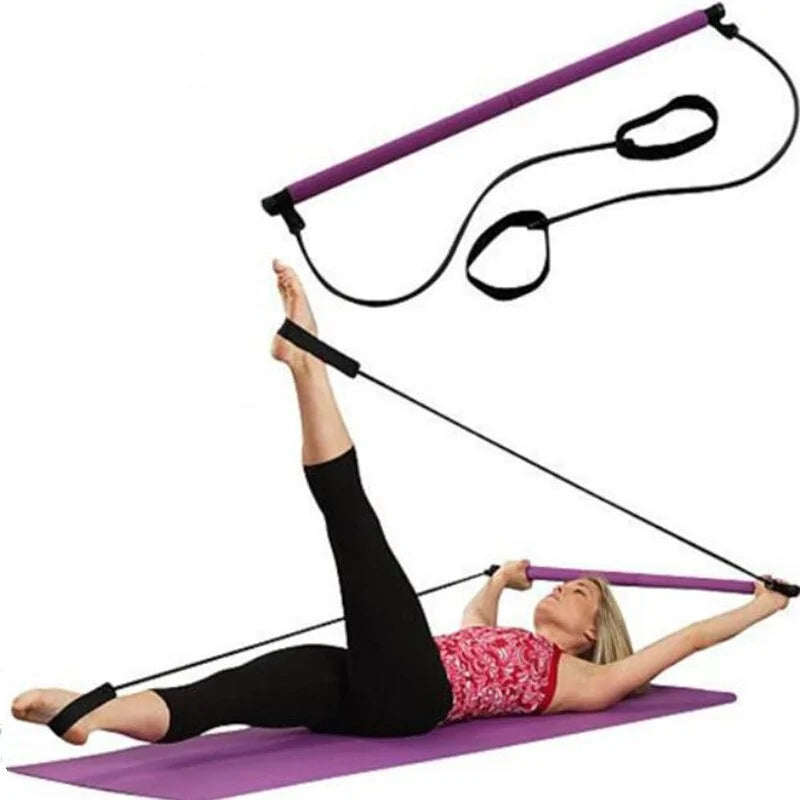Bastón de Gimnasia Elástico para Yoga para Entrenamientos Versátiles