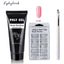 Kit de Poly Gel pour Nail Art Français avec Pinceau UV et Conseils d'Ongles