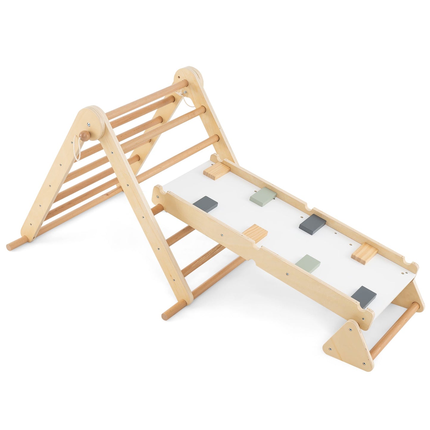 Juego de Escalada Pikler Triángulo 3 en 1 - Juguete Montessori Plegable