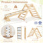 Juego de Escalada Pikler Triángulo 3 en 1 - Juguete Montessori Plegable