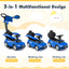 3-in-1 Mercedes-Benz Licensed Push Car - Blue