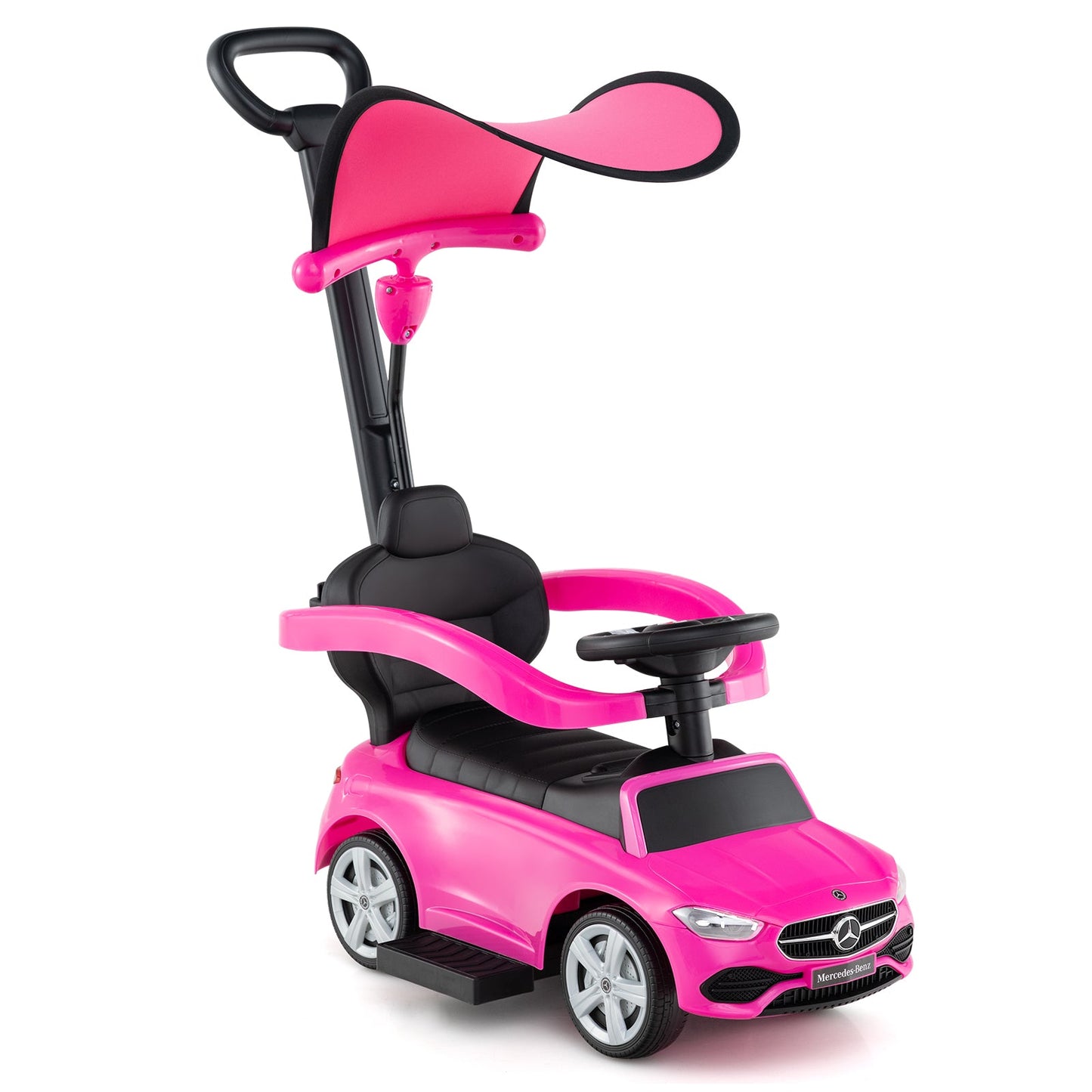 Mercedes-Benz Coche de Empuje 3 en 1 - Rosa