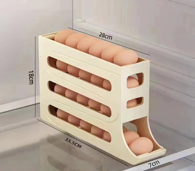 Plateau à œufs coulissant premium pour un rangement organisé