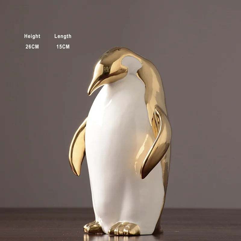 Elegant Penguin Figurine for Home Decor