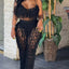 Ensemble de Pantalons Amples Transparent Chic