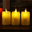 Ensemble de bougies LED sans flamme en 3 pièces pour une décoration élégante