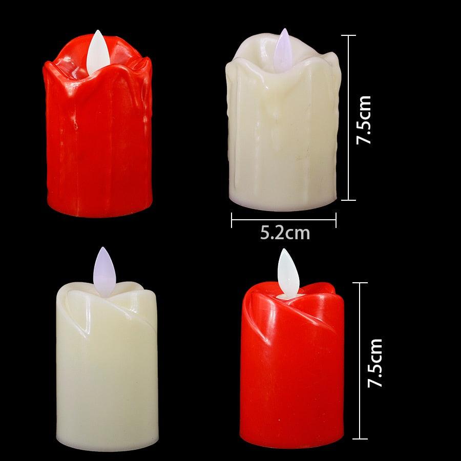 Ensemble de bougies LED sans flamme en 3 pièces pour une décoration élégante