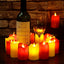 Ensemble de bougies LED sans flamme en 3 pièces pour une décoration élégante