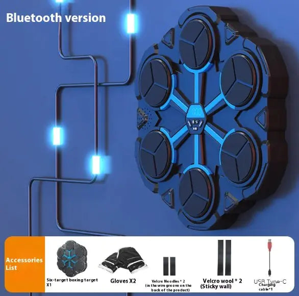 Cible de Boxe Interactive avec Musique Bluetooth