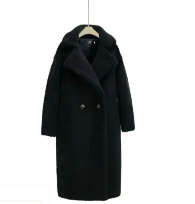 Manteau Long en Cachemire d'Agneau pour l'Hiver