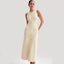 Elegant Knitted Sleeveless Long Dress