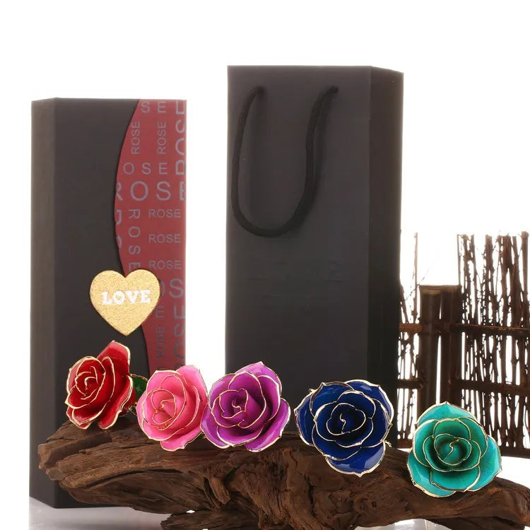 Elegant Gold-Plated 24K Rose