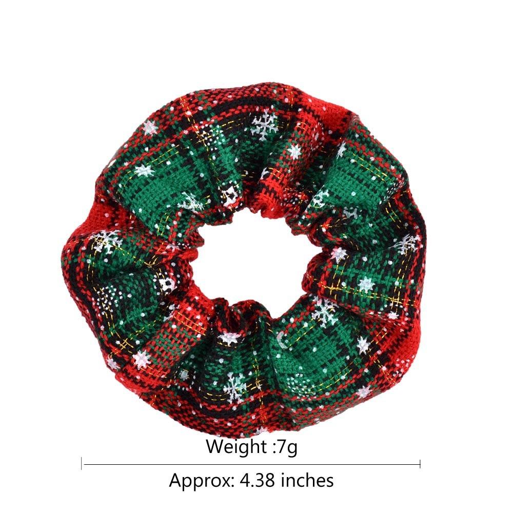 Scrunchie Navideño de Moda Hecho a Mano - Accesorio para el Cabello de 4.38 Pulgadas