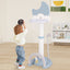 4-In-1 Kids Basketball Hoop with Electronic Scoreboard - Blue