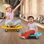 4-Pack Kids Sitting Scooter Board with Handles and Rolling Casters