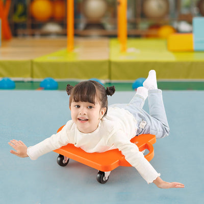 Pack de 4 planches à roulettes pour enfants avec poignées et roulettes pivotantes