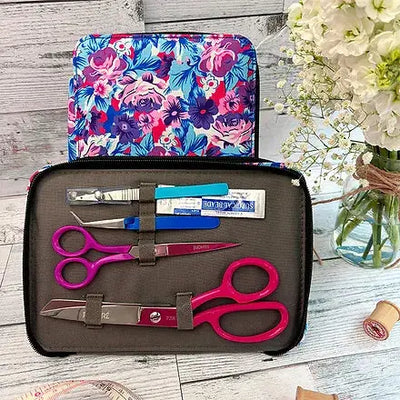 4 Piece Floral Pattern Sewing Kit