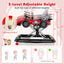 4-in-1 Adjustable Baby Push Walker with Music Box - Red