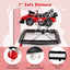 4-in-1 Adjustable Baby Push Walker with Music Box - Red