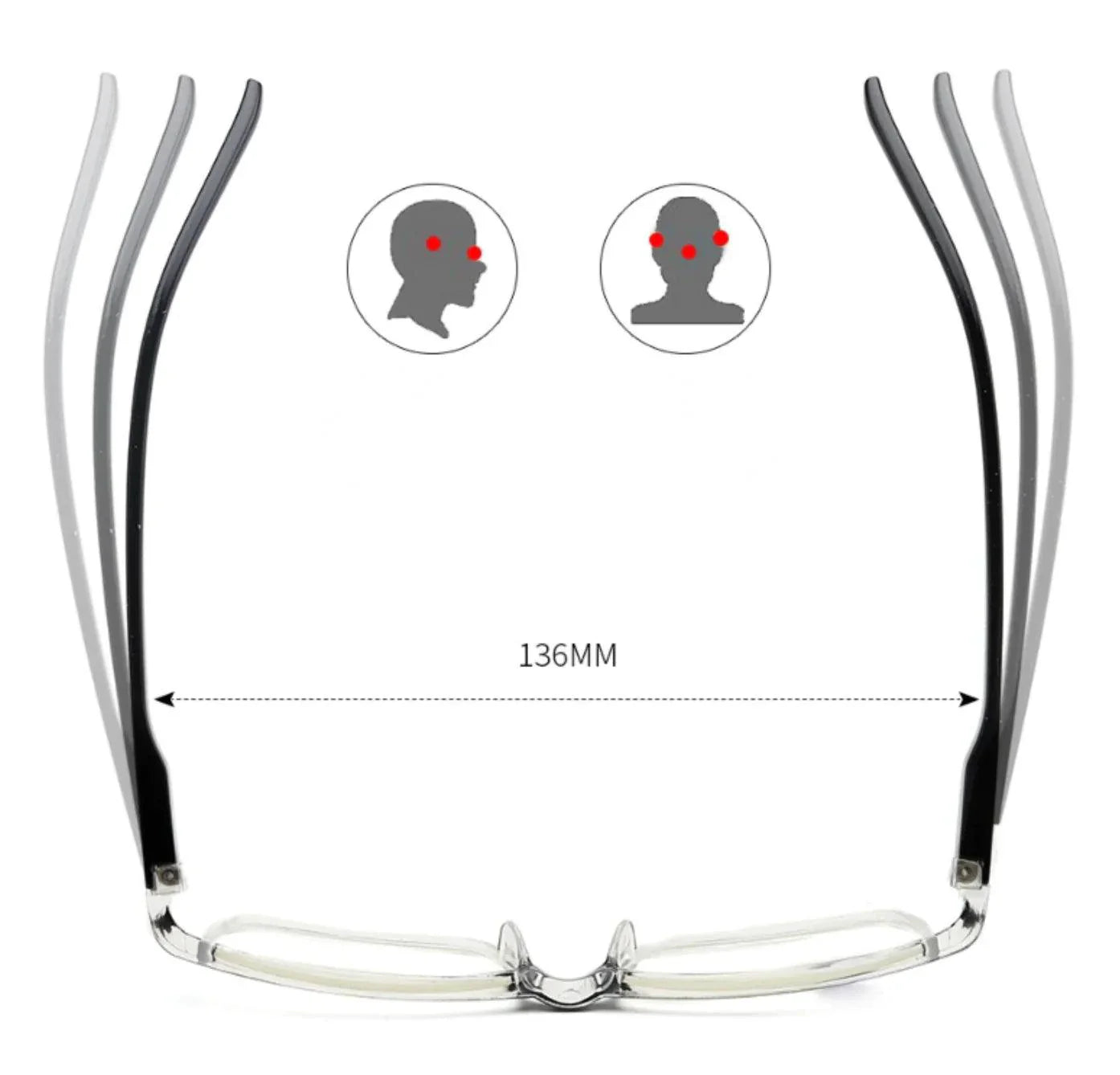 BrightVision 4-Pack Spring Hinge Anti-Blue Light Readers