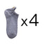 4 Pares de Calcetines Sin Mostrar con Bordado de Corazón para Mujeres