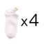 4 Pares de Calcetines Sin Mostrar con Bordado de Corazón para Mujeres