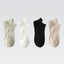 4 Pares de Calcetines Sin Mostrar con Bordado de Corazón para Mujeres