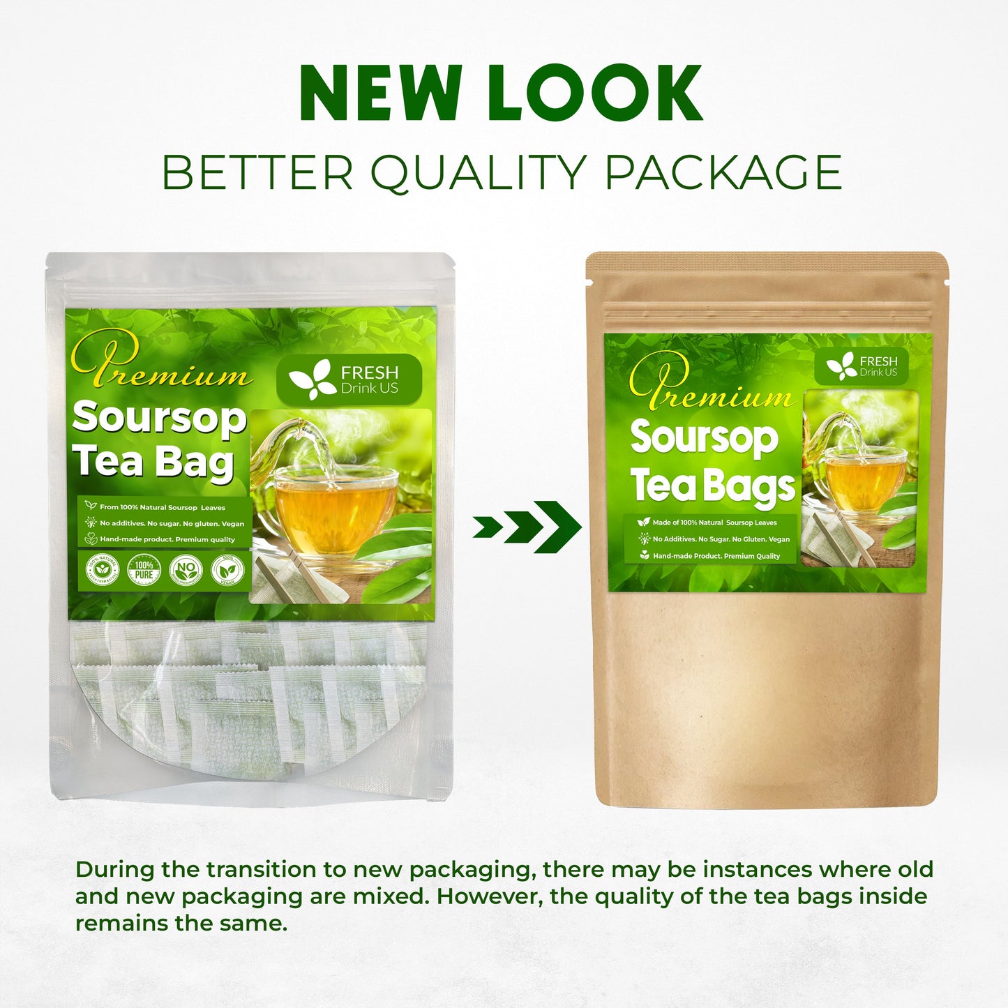 Premium Soursop Leaves Tea bags, Dried Soursop Leaves, Soursop Leaf Powder, Guanabana Leaves Tea, Hoja Guanabana Tea - Korvel