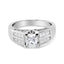 Anillo de Compromiso de Diamante Cortado Princesa en Oro Blanco de 14K - Talla 7