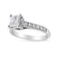 Anillo de Compromiso de Diamante Princesa de Oro Blanco de 14K - 1 1/5 Cttw