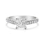 Anillo de Compromiso de Diamante Princesa de Oro Blanco de 14K - 1 1/5 Cttw