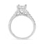 Anillo de Compromiso de Diamante Princesa de Oro Blanco de 14K - 1 1/5 Cttw