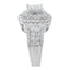 14KT White Gold Diamond Engagement Ring - 2 1/4 cttw