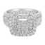 14KT White Gold Diamond Cocktail Ring - 1 1/2 cttw