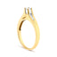 14K Yellow Gold 1/4 Cttw Princess Cut Diamond Engagement Ring