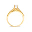 14K Yellow Gold 1/4 Cttw Princess Cut Diamond Engagement Ring
