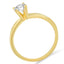 GIA Certified 14K Yellow Gold 1/2 Cttw Diamond Solitaire Engagement Ring - Size 6
