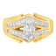14KT Two-Toned Gold Diamond Cocktail Ring