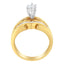 14KT Two-Toned Gold Diamond Cocktail Ring