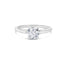 Bague de fiançailles solitaire en diamant cultivé en laboratoire en or blanc 14K - Taille 7