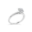 Bague de fiançailles solitaire en diamant cultivé en laboratoire en or blanc 14K - Taille 7